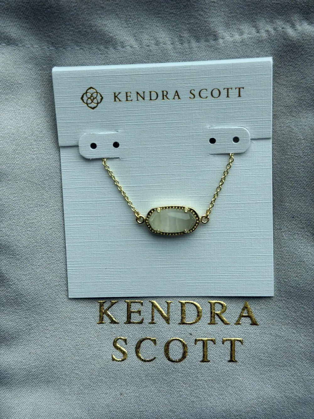 Kendra Scott White Pendant Necklace